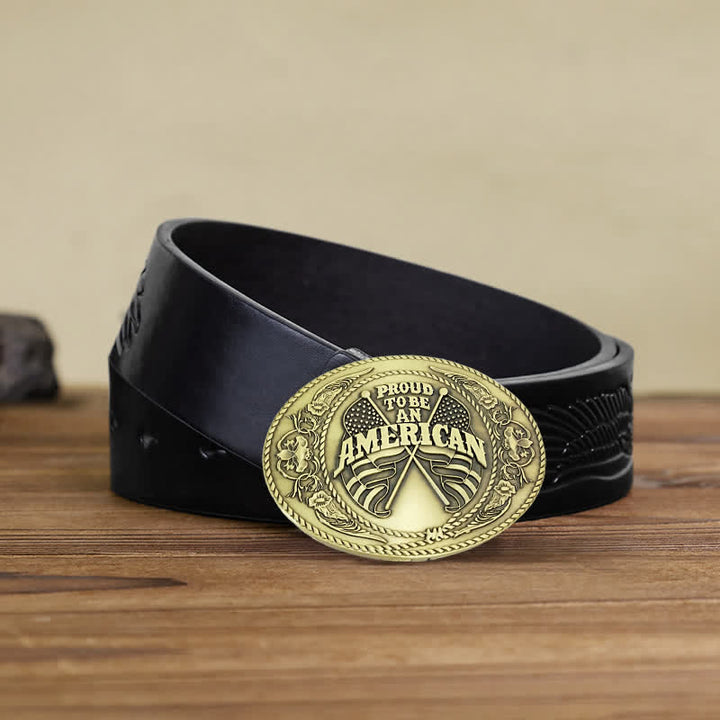 DIY-Ledergürtel für Herren mit zwei amerikanischen Flaggen, kreativer Bierhalter-Schnalle
