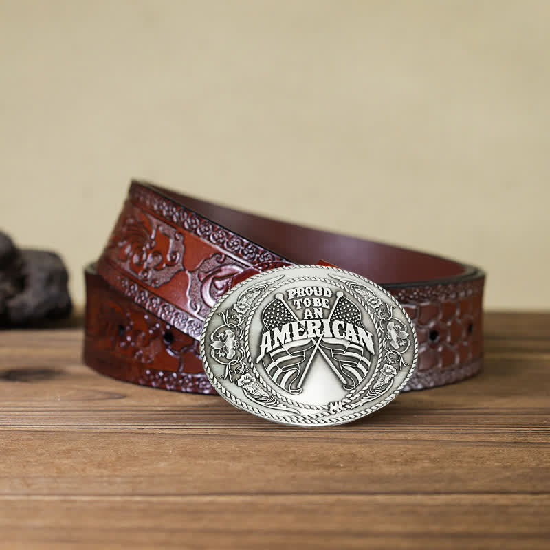 DIY-Ledergürtel für Herren mit zwei amerikanischen Flaggen, kreativer Bierhalter-Schnalle