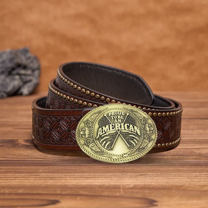DIY-Ledergürtel für Herren mit zwei amerikanischen Flaggen, kreativer Bierhalter-Schnalle