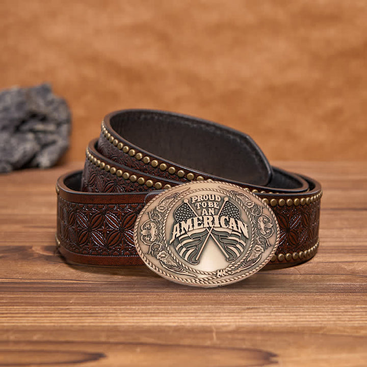 DIY-Ledergürtel für Herren mit zwei amerikanischen Flaggen, kreativer Bierhalter-Schnalle