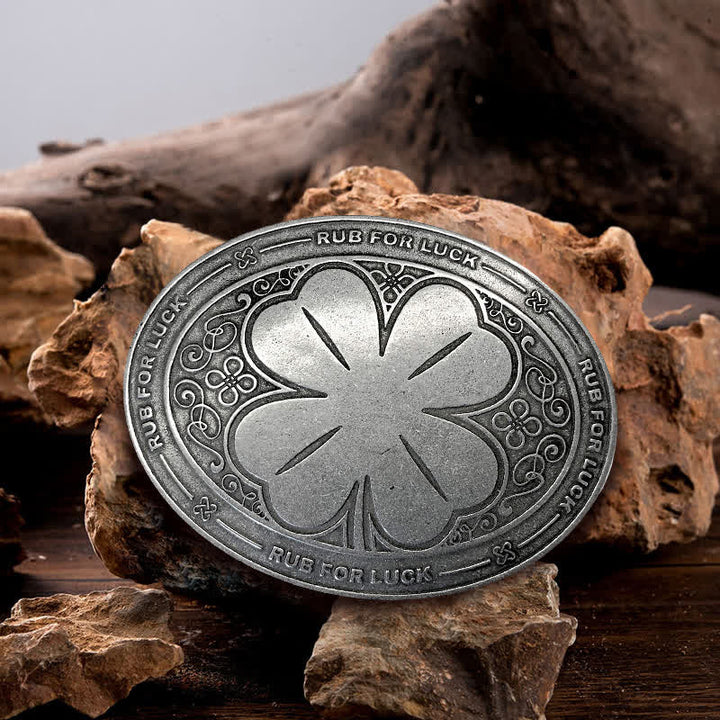 Herren DIY Rub For Luck Kreativer Bierhalter Schnalle Ledergürtel