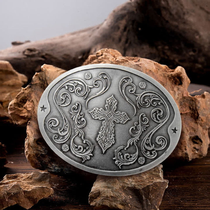 Herren DIY Kreuz Carving Kreativer Bierhalter Schnalle Ledergürtel