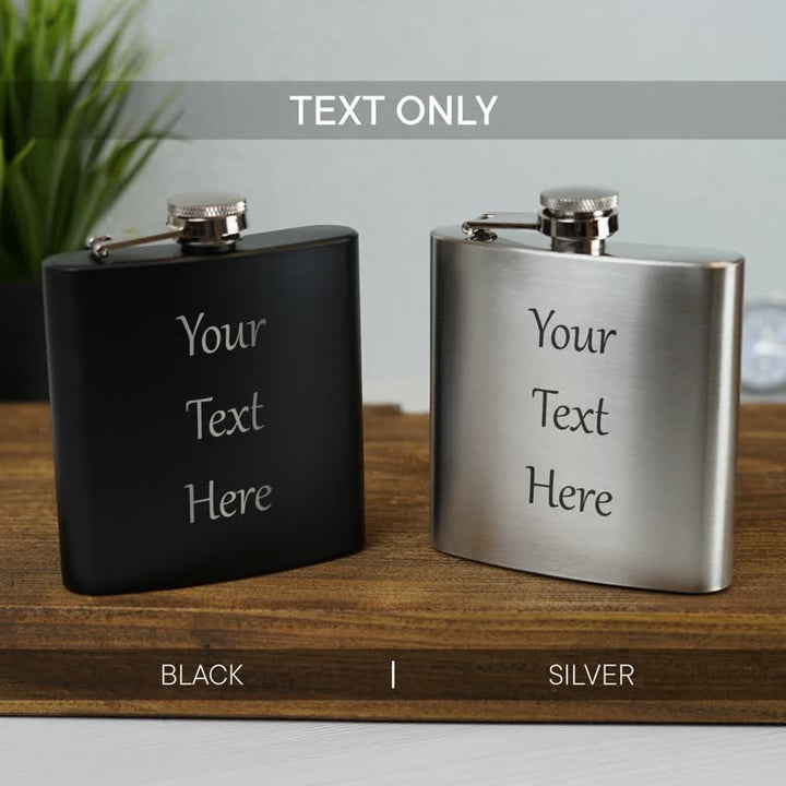 3-8 oz Tragbarer Flachmann aus Edelstahl mit personalisierter Gravur