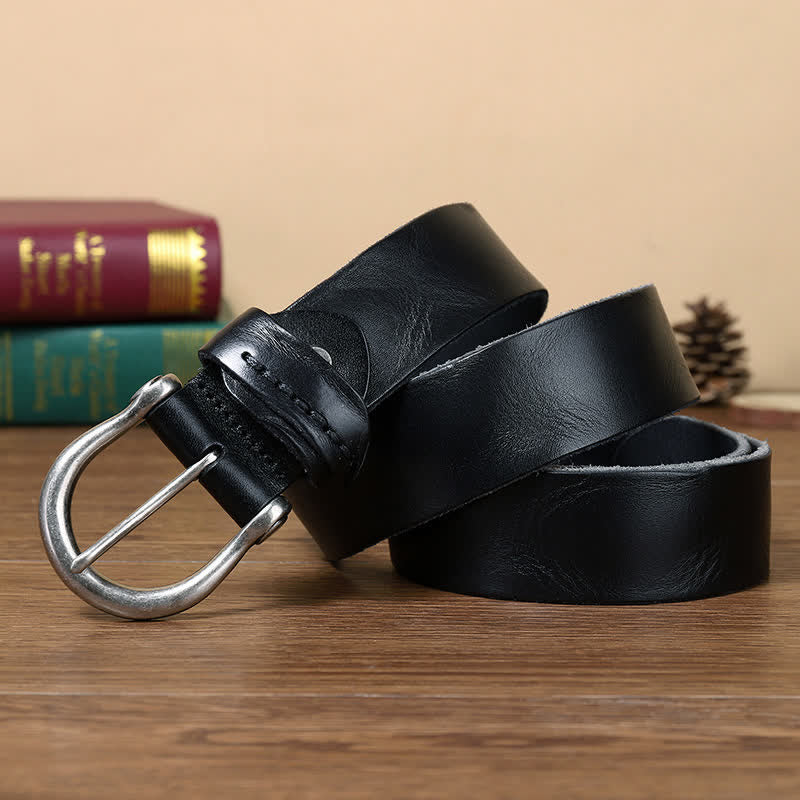 Vielseitiger, modischer, schlichter Gürtel aus Distressed-Leder