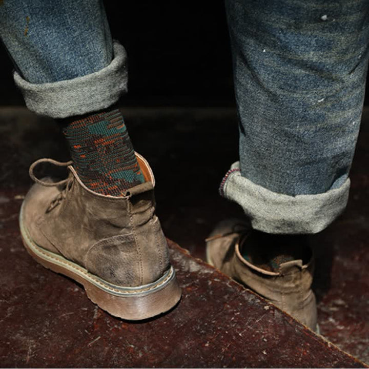Crew-Socken aus Baumwolle in verschiedenen Farben im Freizeitstil