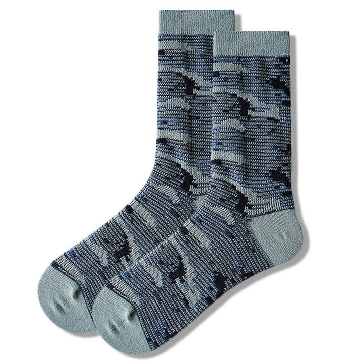 Crew-Socken aus Baumwolle in verschiedenen Farben im Freizeitstil