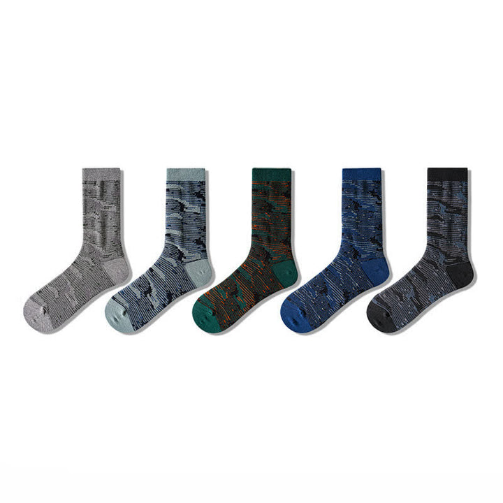 Crew-Socken aus Baumwolle in verschiedenen Farben im Freizeitstil