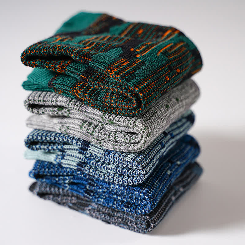 Crew-Socken aus Baumwolle in verschiedenen Farben im Freizeitstil