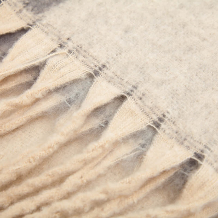 Unisex Schal mit Quastenmuster und abstraktem Muster
