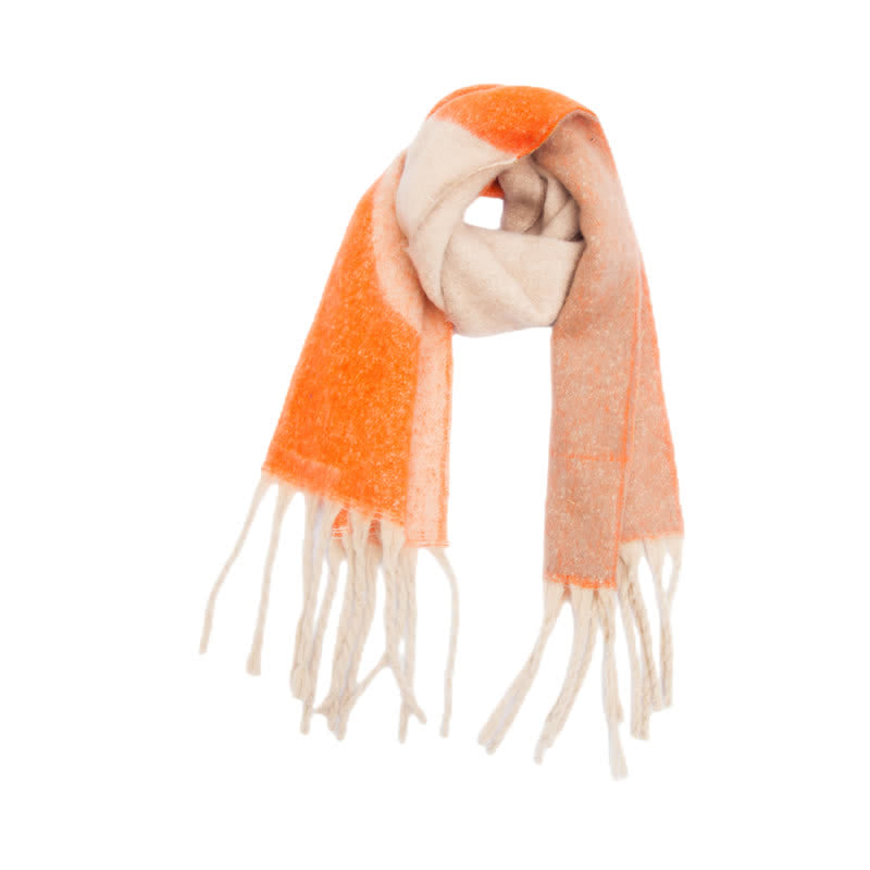 Unisex Schal mit Quastenmuster und abstraktem Muster