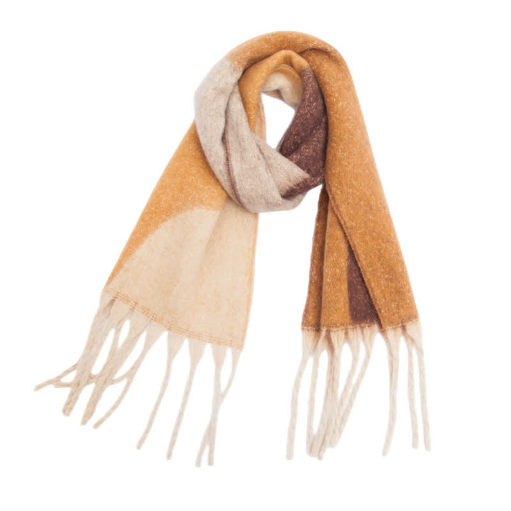Unisex Schal mit Quastenmuster und abstraktem Muster
