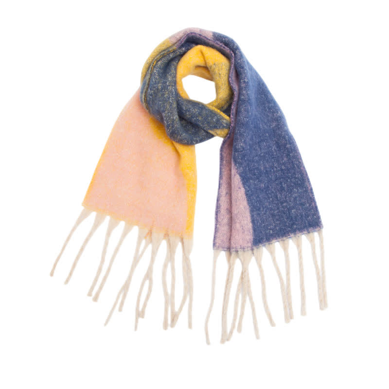 Unisex Schal mit Quastenmuster und abstraktem Muster