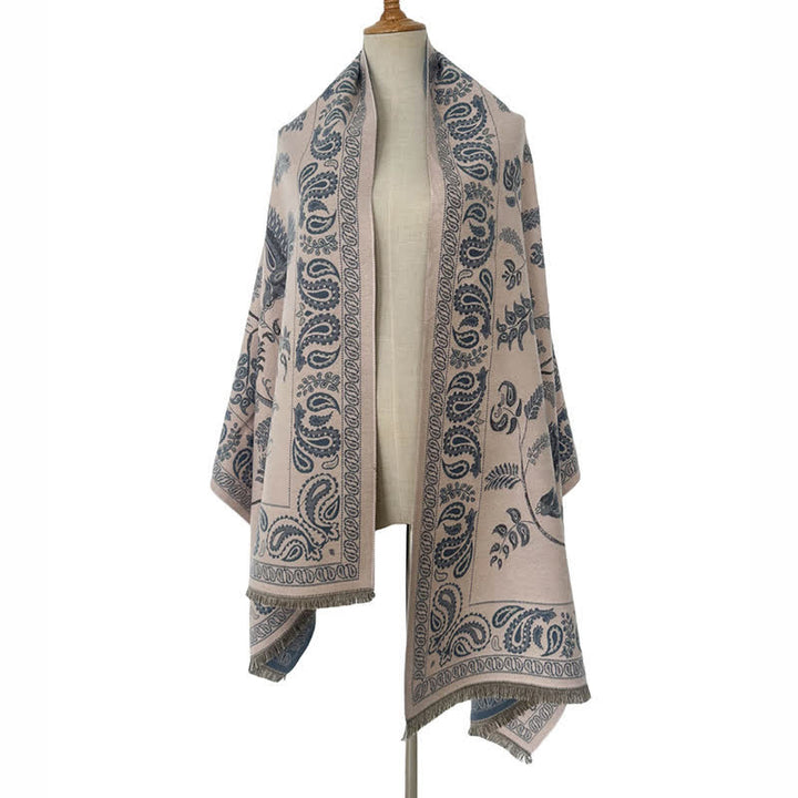 Unisex Elegance Paisley Muster mit fliegenden Vögeln Schal