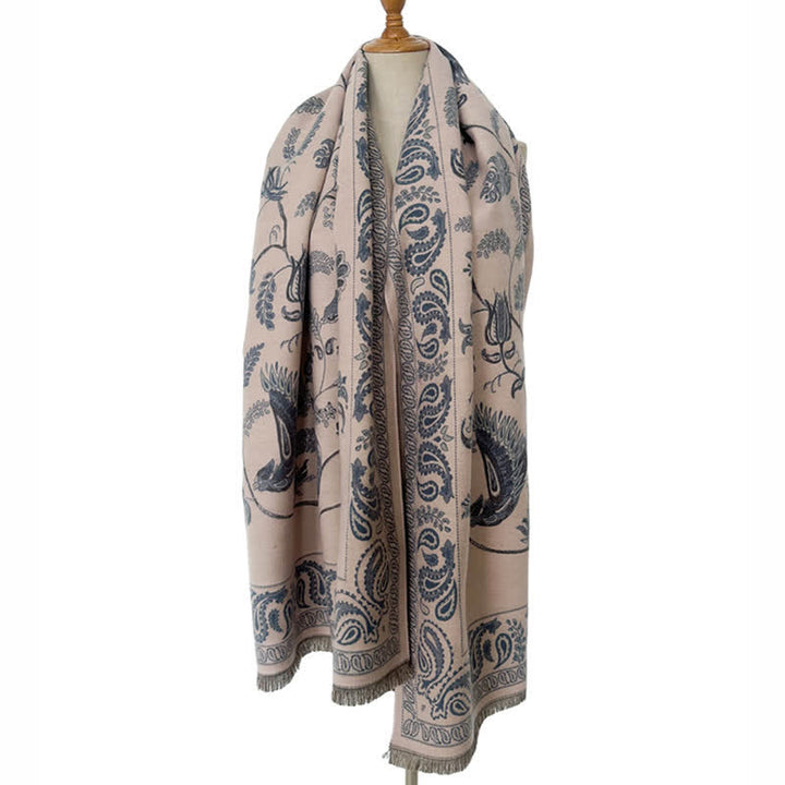 Unisex Elegance Paisley Muster mit fliegenden Vögeln Schal