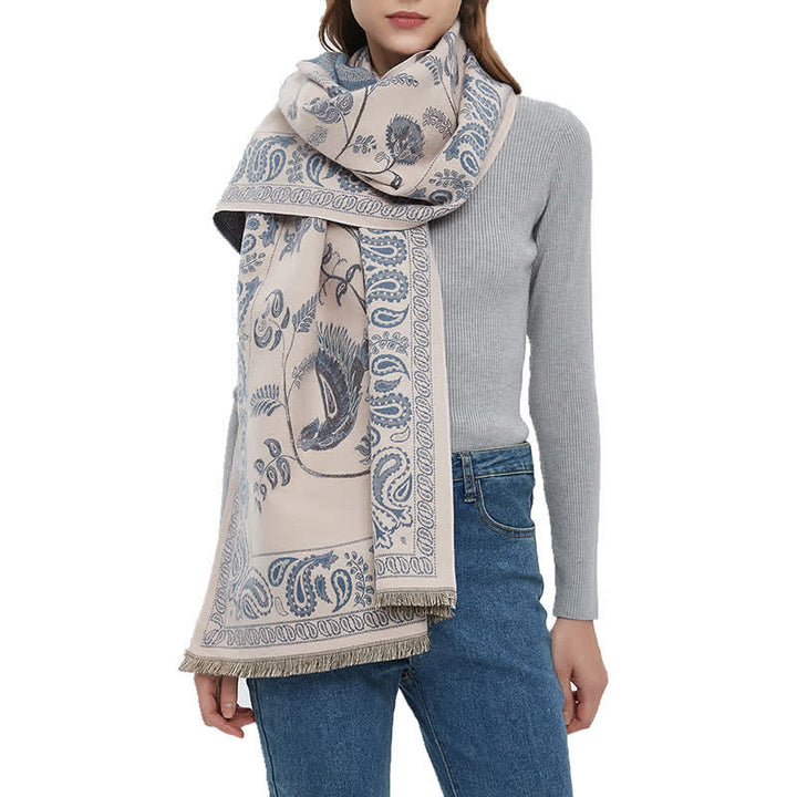 Unisex Elegance Paisley Muster mit fliegenden Vögeln Schal