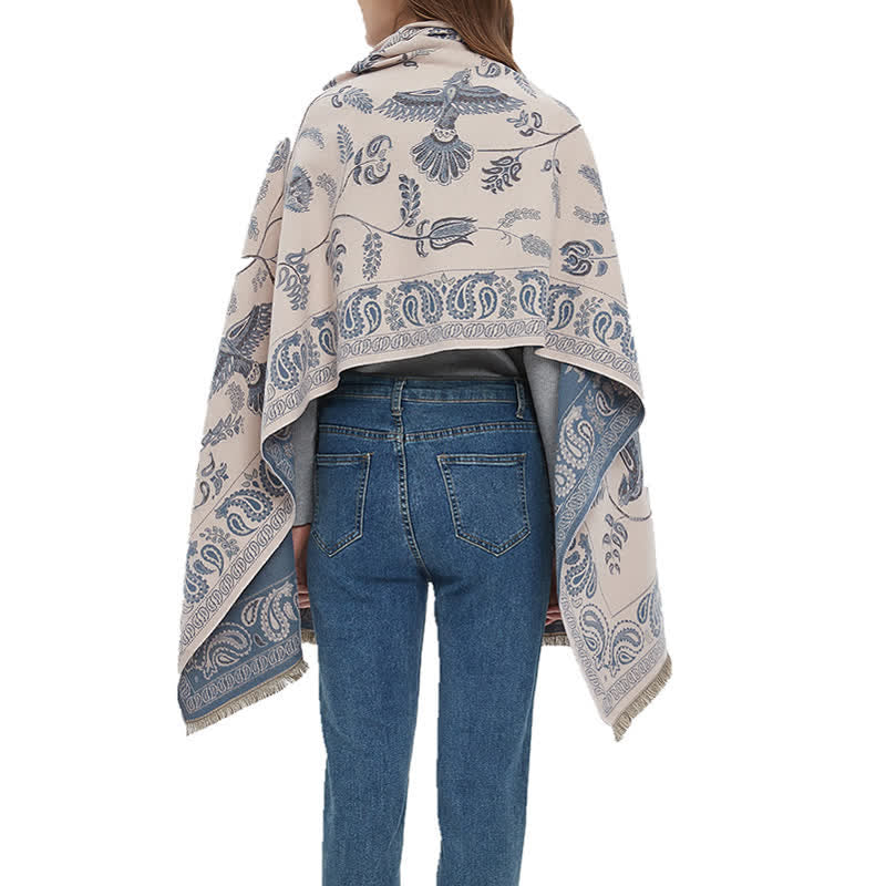 Unisex Elegance Paisley Muster mit fliegenden Vögeln Schal