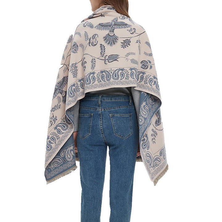 Unisex Elegance Paisley Muster mit fliegenden Vögeln Schal