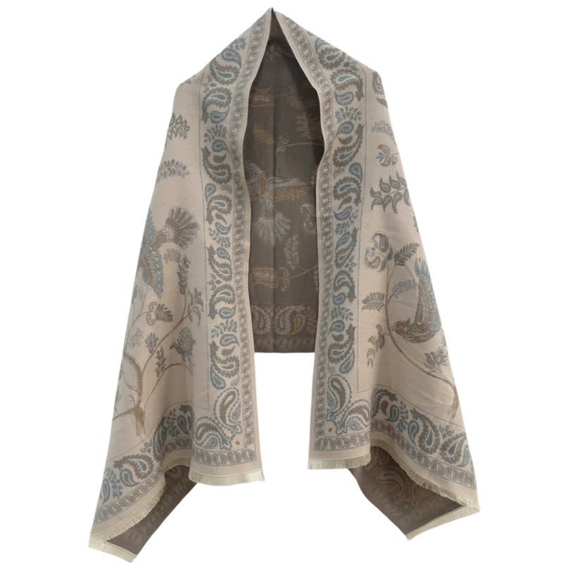 Unisex Elegance Paisley Muster mit fliegenden Vögeln Schal