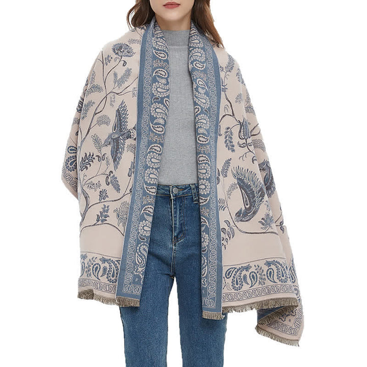 Unisex Elegance Paisley Muster mit fliegenden Vögeln Schal
