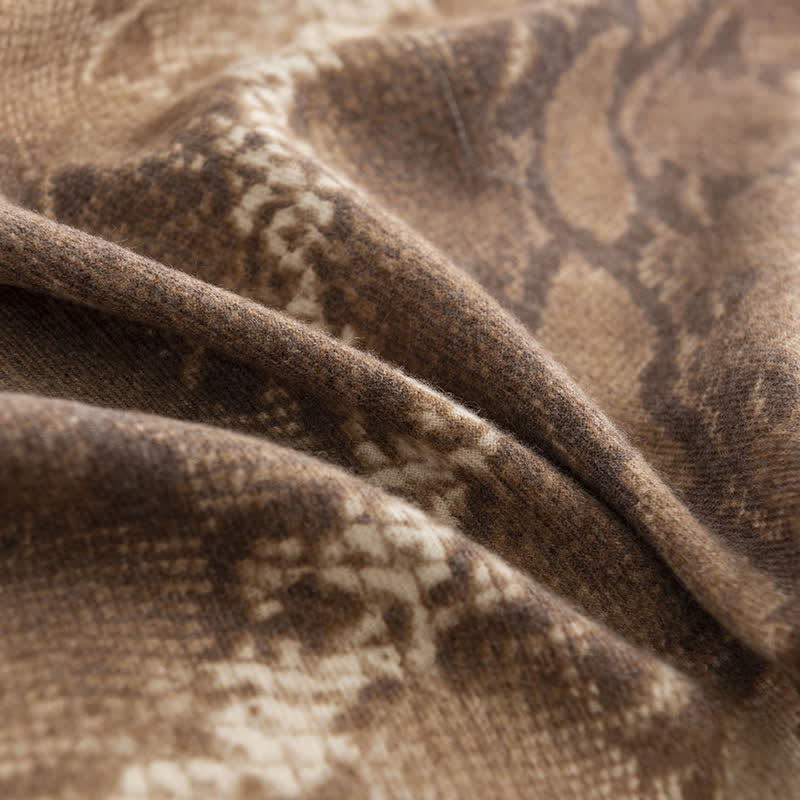 Schicker Streetstyle-Schal mit Schlangenhaut-Print für Damen