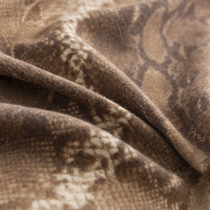 Schicker Streetstyle-Schal mit Schlangenhaut-Print für Damen