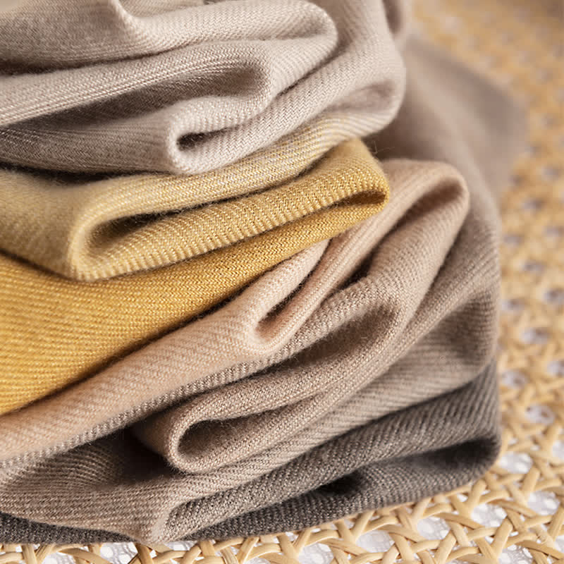 Schlichter, vielseitiger Schal mit Farbverlauf und einfarbiger Farbe für Damen