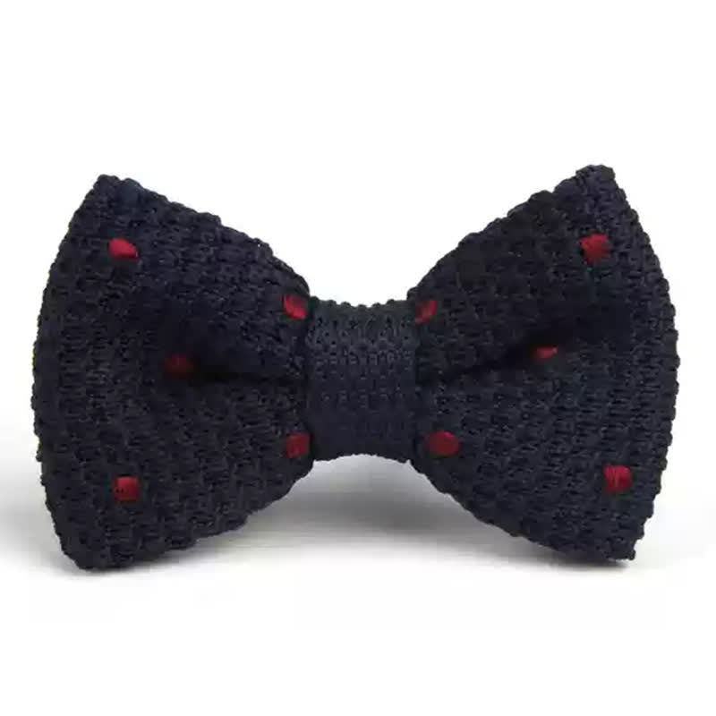 Lebhafte gepunktete Strickfliege für Herren