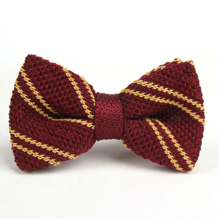 Diagonal gestrickte Fliege im britischen Stil aus Twill