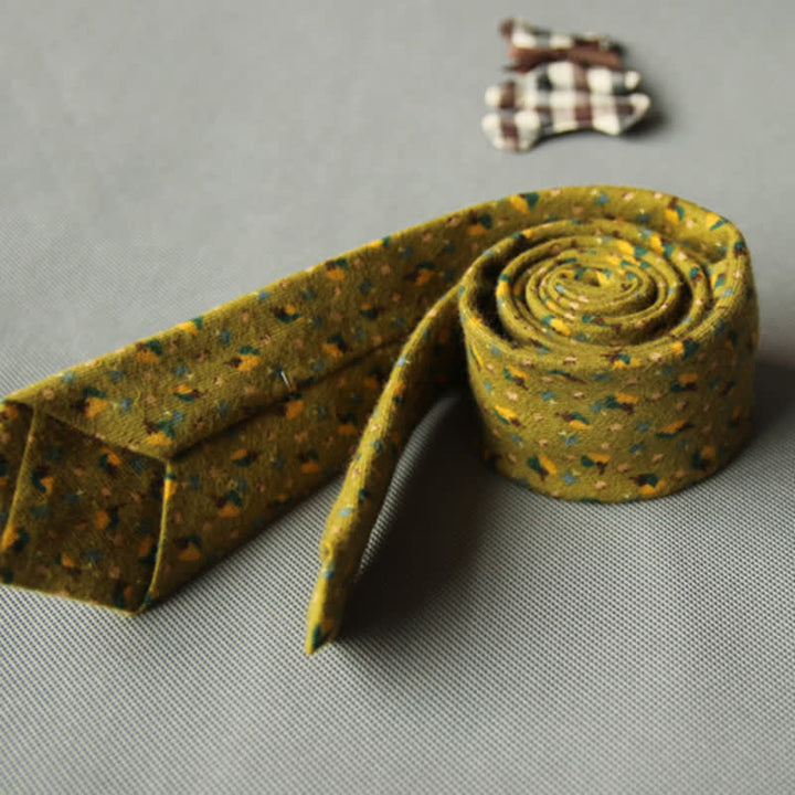 Süße, frische, lässige Baumwollkrawatte für Herren mit Blumenmuster