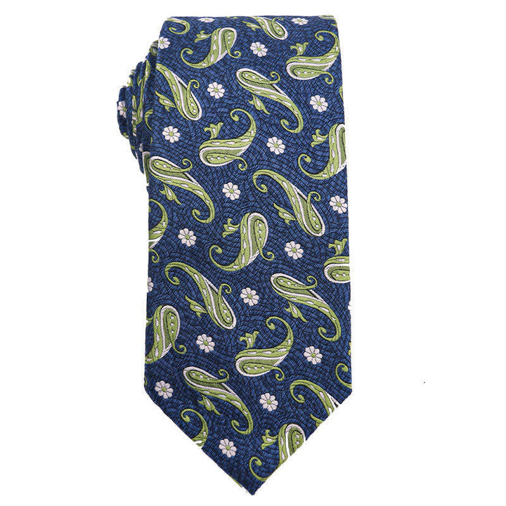 Bunte Krawatte für Herren im Paisley-Muster, Polka Dots-Serie, Vintage-Stil