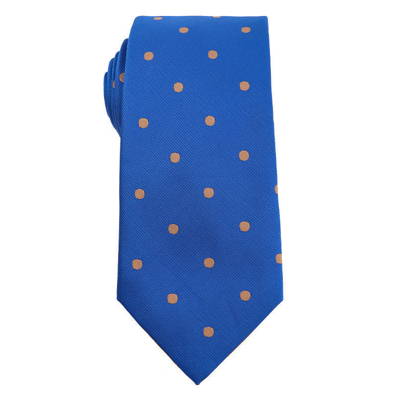 Bunte Krawatte für Herren im Paisley-Muster, Polka Dots-Serie, Vintage-Stil - Stil Nr. 3 - image 4