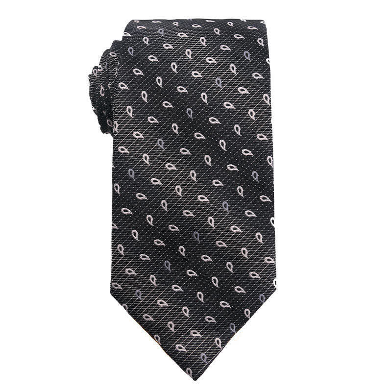 Bunte Krawatte für Herren im Paisley-Muster, Polka Dots-Serie, Vintage-Stil