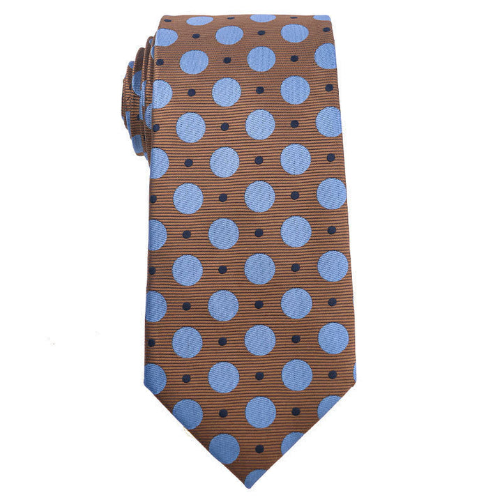 Bunte Krawatte für Herren im Paisley-Muster, Polka Dots-Serie, Vintage-Stil