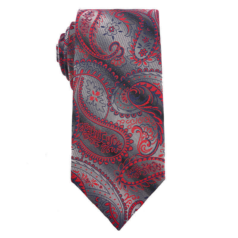 Bunte Krawatte für Herren im Paisley-Muster, Polka Dots-Serie, Vintage-Stil - Stil Nr. 1 - image 2