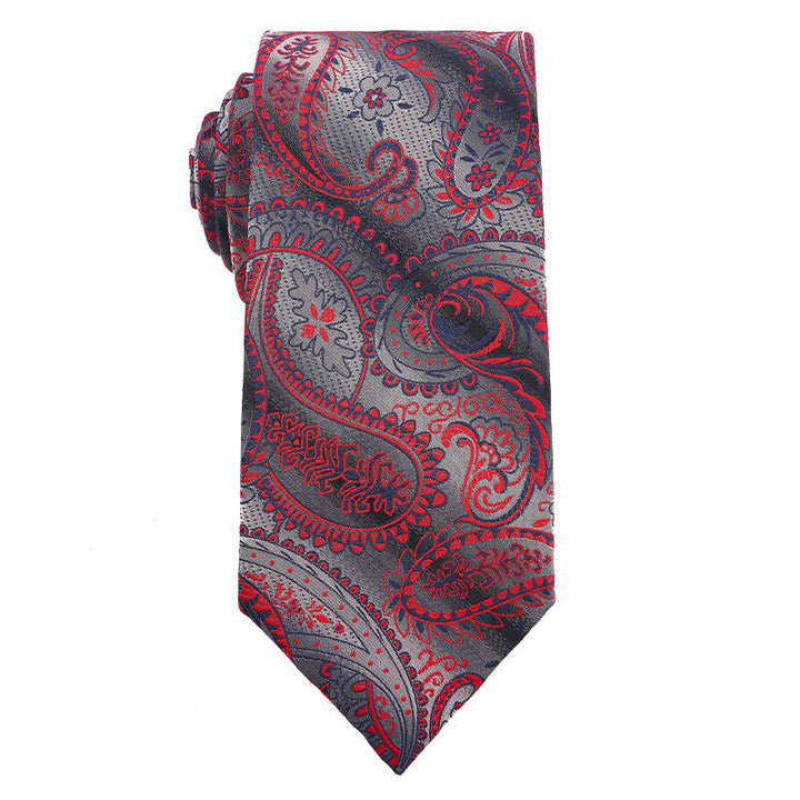 Bunte Krawatte für Herren im Paisley-Muster, Polka Dots-Serie, Vintage-Stil - Stil Nr. 1 - image 2