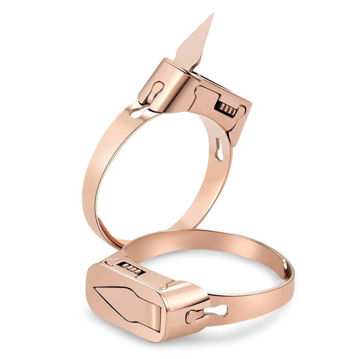 Multifunktionaler, versteckter Messeröffnungsring mit verstellbarer Öffnung - Roségold - image 7