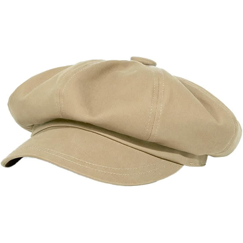 Moderne Baskenmütze in Volltonfarbe mit Twill - Khaki - L (23 1/4"-23 5/8") - image 10