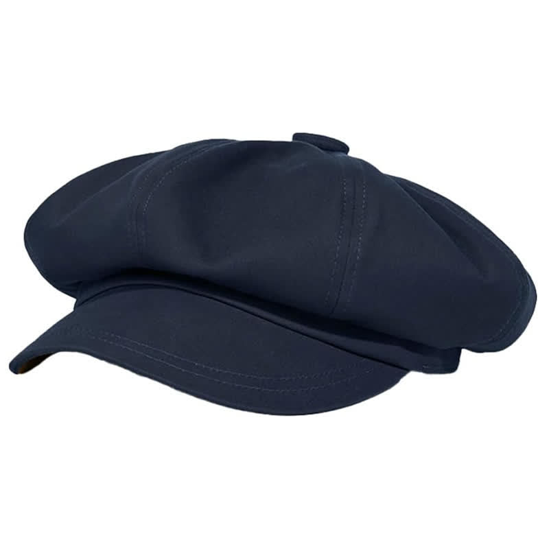 Moderne Baskenmütze in Volltonfarbe mit Twill - Marine - L (23 1/4"-23 5/8") - image 8