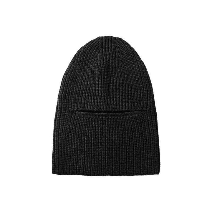 Kuppelförmige, randlose Gesichtsbedeckung, warme Beanie-Strickmütze