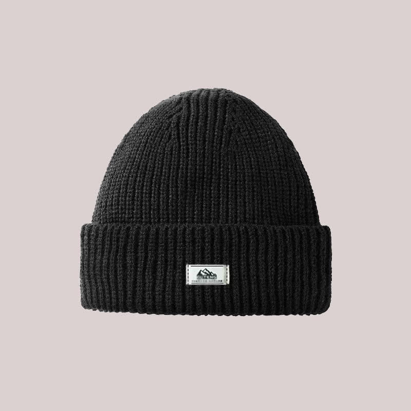 Kuppelförmige, randlose Gesichtsbedeckung, warme Beanie-Strickmütze