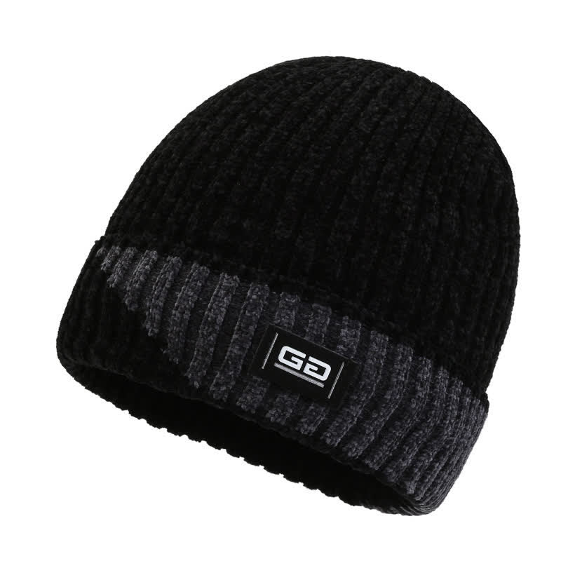 Dicke Fleece-Winter-Mütze mit atmungsaktiver Strickmütze