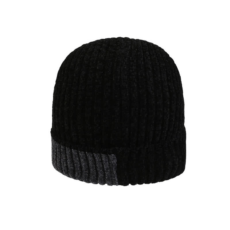 Dicke Fleece-Winter-Mütze mit atmungsaktiver Strickmütze