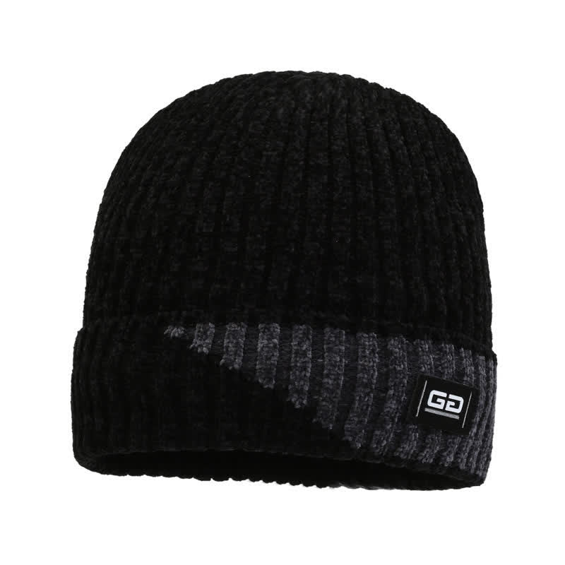 Dicke Fleece-Winter-Mütze mit atmungsaktiver Strickmütze