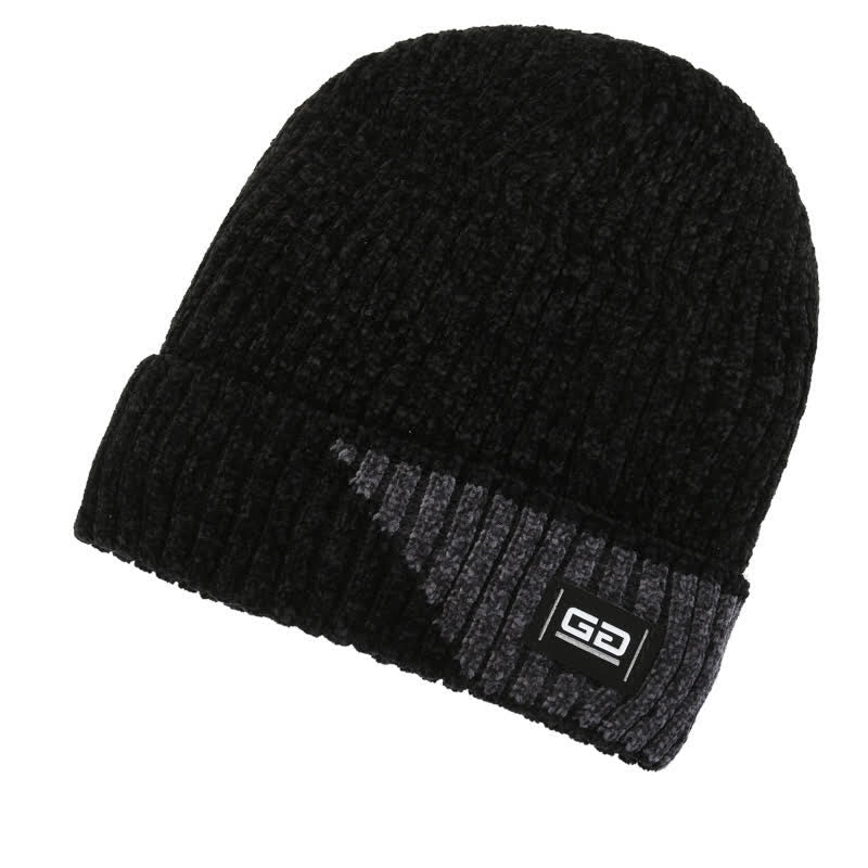 Dicke Fleece-Winter-Mütze mit atmungsaktiver Strickmütze