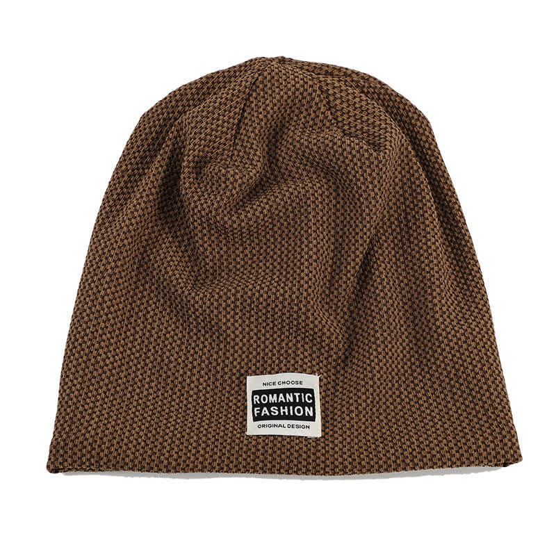 Lässige, dehnbare Beanie-Strickmütze ohne Krempe