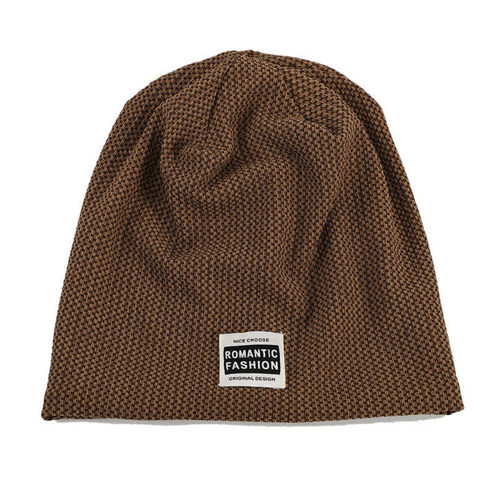 Lässige, dehnbare Beanie-Strickmütze ohne Krempe