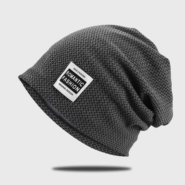 Lässige, dehnbare Beanie-Strickmütze ohne Krempe