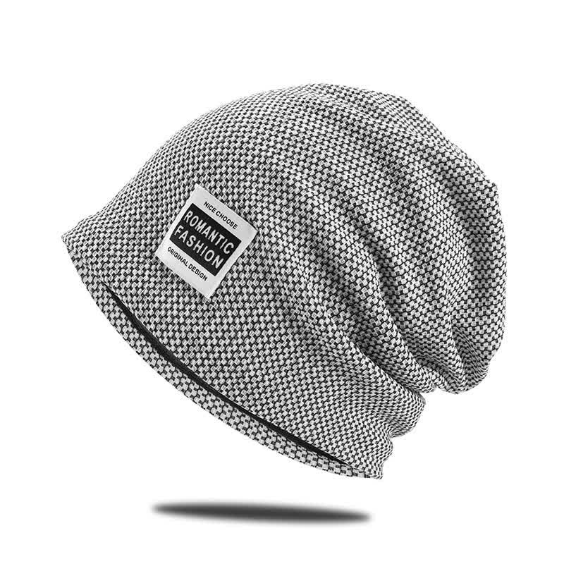 Lässige, dehnbare Beanie-Strickmütze ohne Krempe