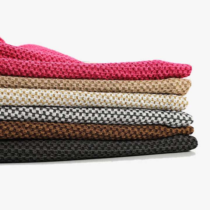 Lässige, dehnbare Beanie-Strickmütze ohne Krempe