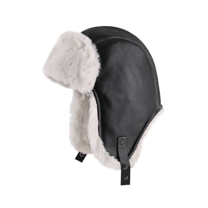 Vintage Winter Trooper Pilotenmütze mit Ohrenklappen